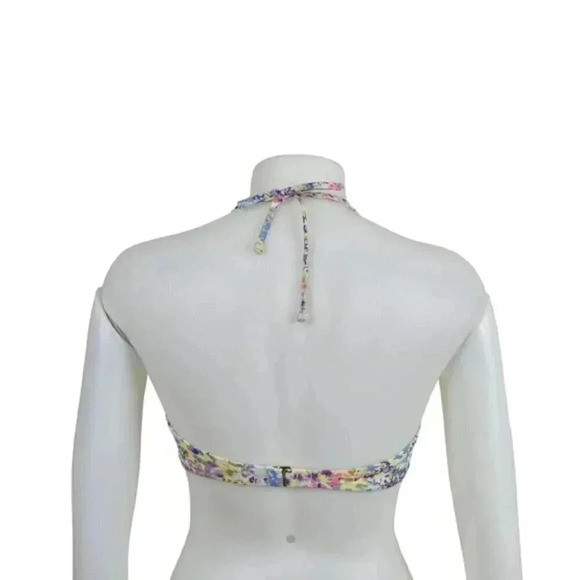 Victoria's Secret Floral Bikini Top Halter Colourful  Size 34C - Picture 4 of 8